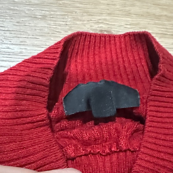 Red Ribbed Sweater - Picture 2 of 4